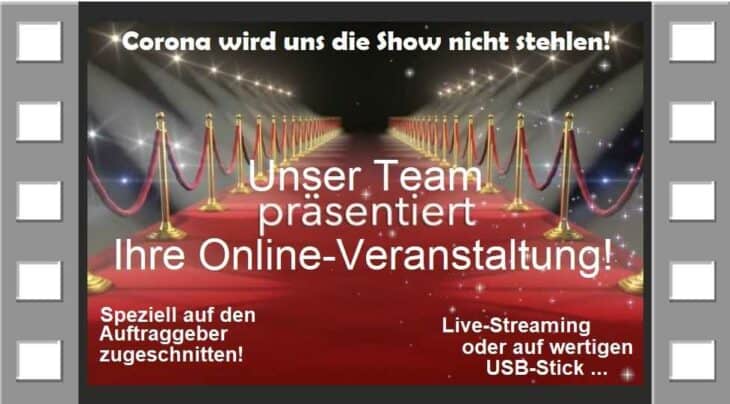 online-Veranstaltung-show buchen